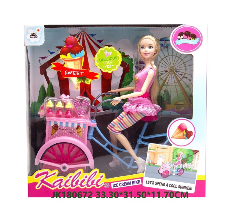 barbie doll ice cream set
